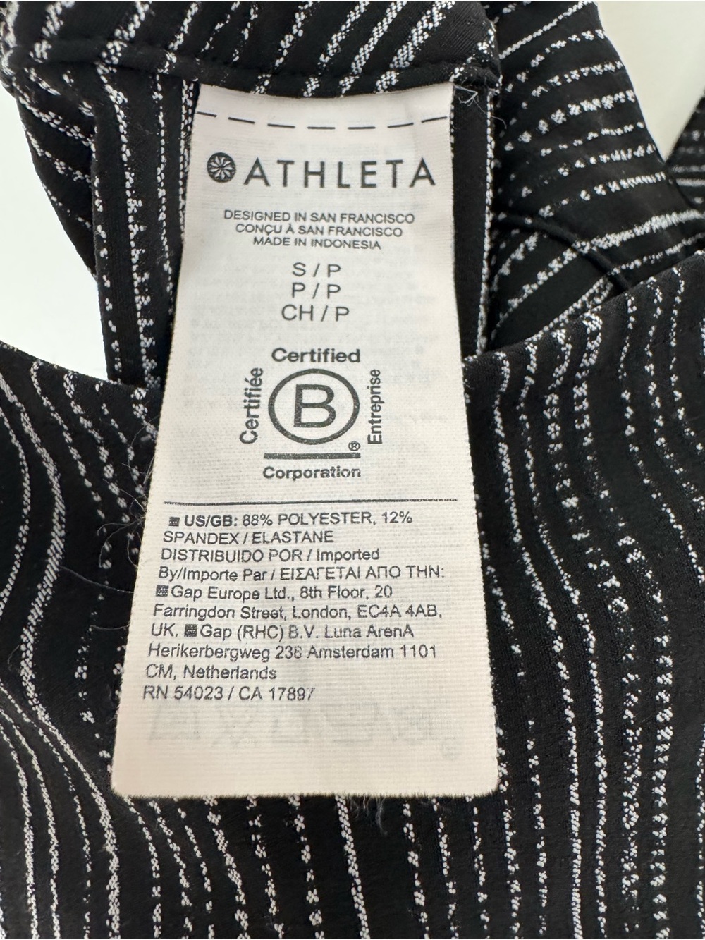 Athleta Maxi Dress Arrival Amara Stripe Black Sz Small - Picture 8 of 9